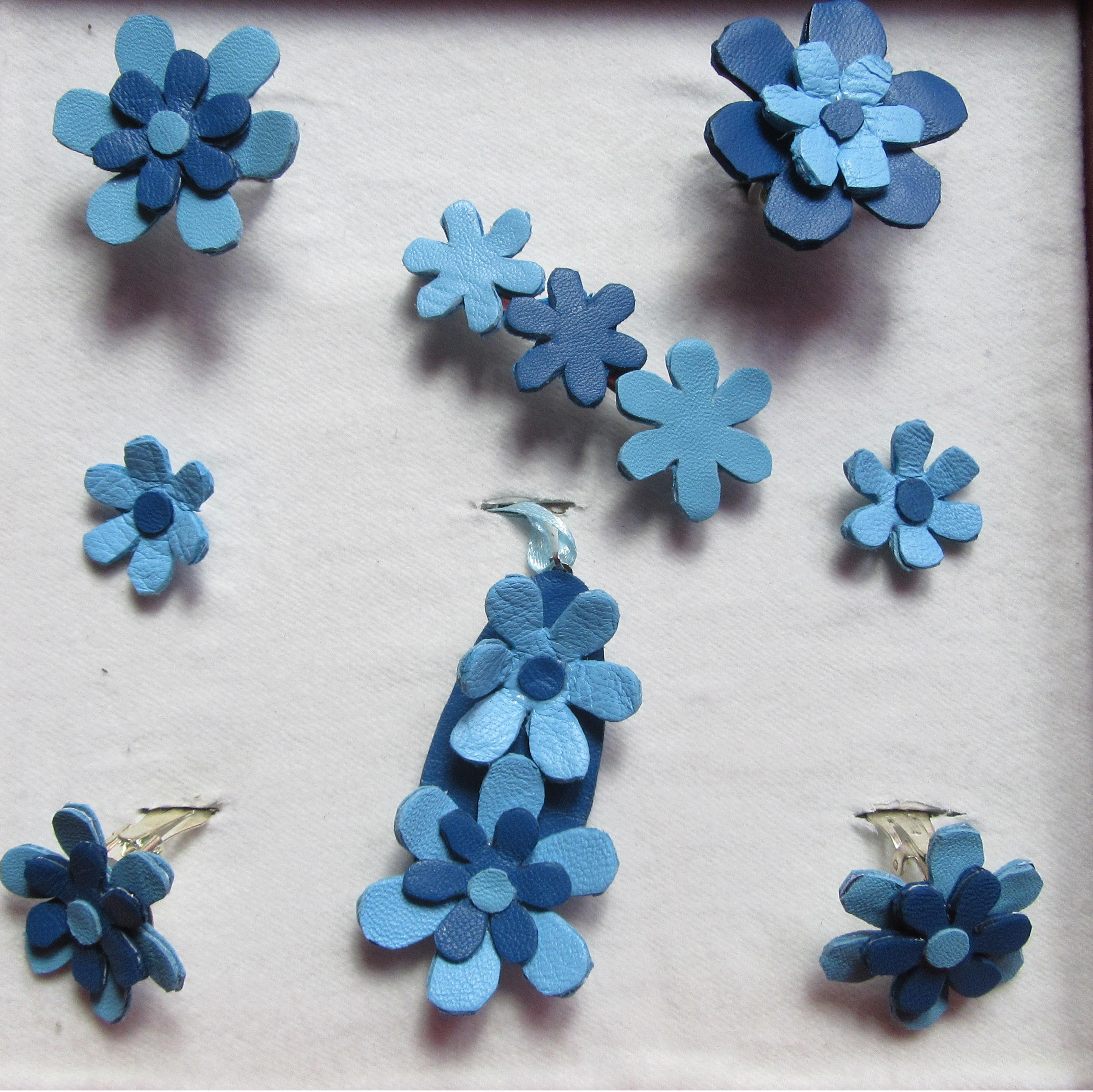 Parure bjoux en cuir