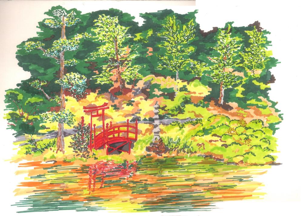 peinture parc de Maulévrier