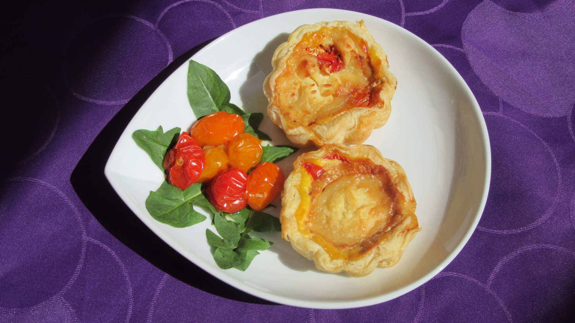 Quichettes tomates-chèvre